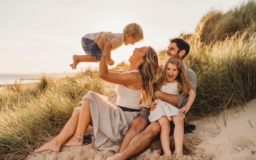 Sunset beach family photoshoot, Is this the dream?